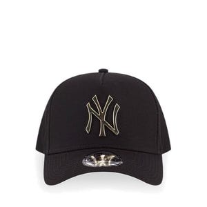 9FORTY A-Frame Mlb Matel Badge Gold New York Yankees Men's Cap - Black