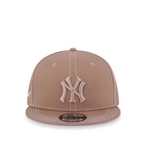 950 Mlb Contrast Stitching Neyyan Men's Caps - Khaki