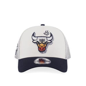 9FORTY A-Frame Tr League Mix Chicago Bulls Men's Caps - Chrome White