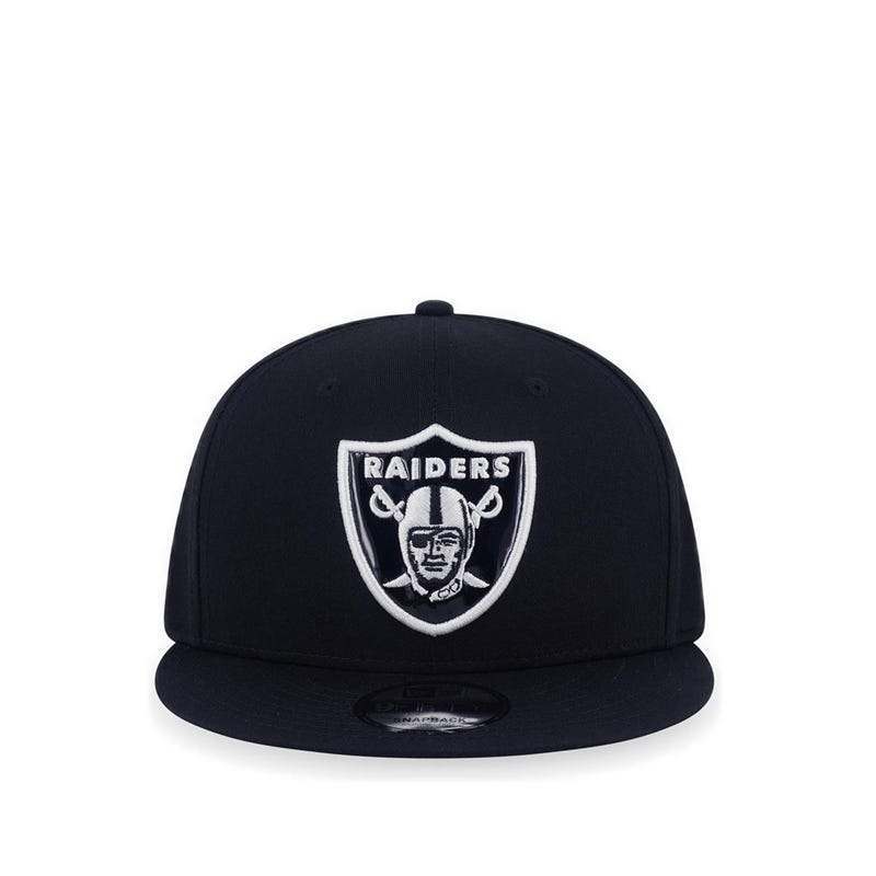 9fifty Thin Metal Infill Logo Las Vegas Raiders Men's Caps - Black