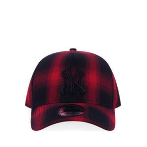 940Af Checker Neyyan Men's Caps - Dark Red Checker