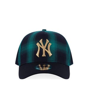 940Af Checker Neyyan Men's Caps - Dark Green Checker