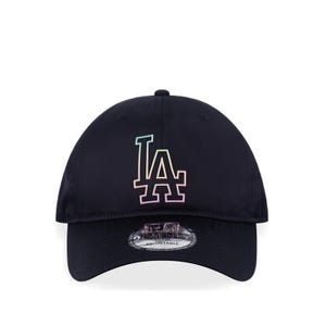9TWENTY Nylon Rainbow Los Angeles Dodgers Men's Caps - Black