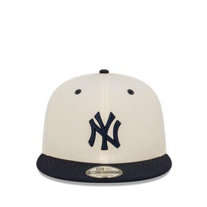 9FIFTY 2 Tone Chrome New York Yankees Men's Caps - White
