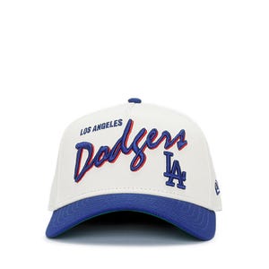 940Af Chrome Script Los Angeles Dodgers Men's Caps - Chrome White