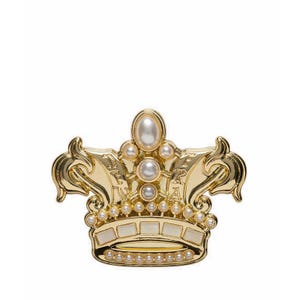 5950 Day Pins Ne Crown Brooch Unisex Acc - Black