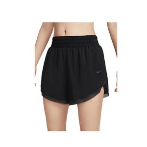 One Women's Dri-FIT High-Waisted 3" Brief-Lined Shorts - Black