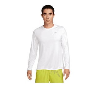 Miler Men's Dri-FIT UV Long-Sleeve Running Top - White