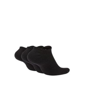 Everyday Cushioned  Training No-Show Socks (3 Pairs) - BLACK