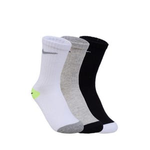 6PK NIKE SMILEY CREW Boys's Socks - Grey
