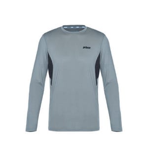 Performance Men Colorblock Longsleeve Tee - Grey/Black