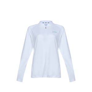 Performance Women Zipper Long Sleeve Tee - White