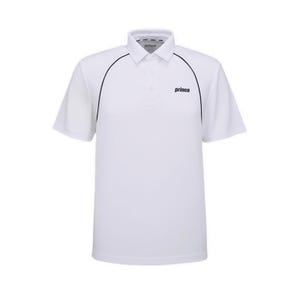 Performance Men Stripe Polo Tee - White