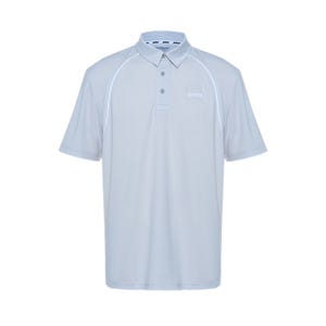 Performance Men Stripe Polo Tee - Grey