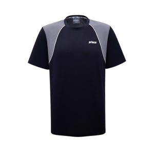 Performance Men Solid Mesh Short Sleeve Tee - Black