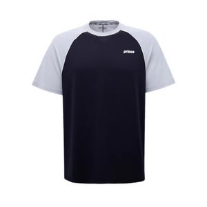 Performance Men Plain Raglan Short Sleeve Tee - Black/Grey