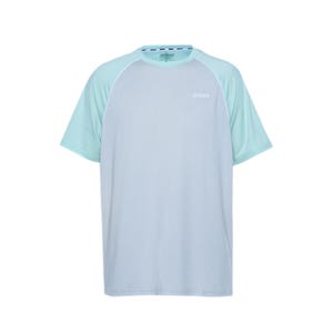 Performance Men Plain Raglan Short Sleeve Tee - Grey/Green