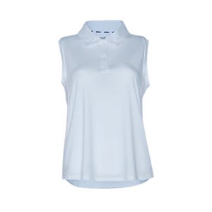 Performance Women Sleeveless Shirts - White/Black