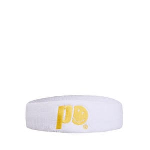 x Smiley Performance Headband - White/Yellow