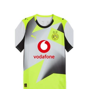 BVB Away Jersey Replica Men's Football T-Shirt - Silver