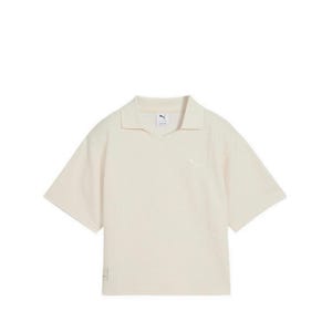 CLASS Relaxed Polo Tee Women's Lifestyle T-Shirt - Beige