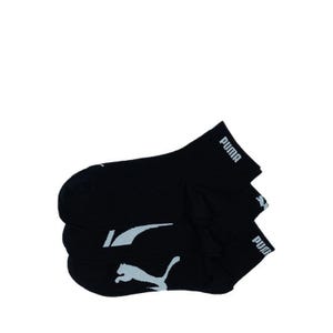QUARTER 3Pairs Unisex Socks - Black
