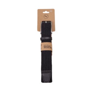 Braided Weave Web Belt Men's - Puma Black