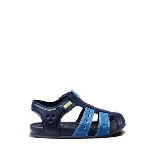 Little Water Beachy Kids Boys Sandals - Grey/Ocean/Lime