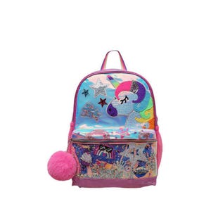 Unicorn Face Girl's Backpack - Multi
