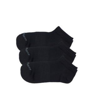 3PK NON TERRY SUPERSOFT LOW CUT BOYS - BLACK