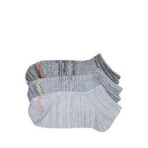 3PK NON TERRY SUPERSOFT LOW CUT WOMEN - BLACK MIX