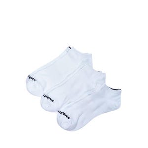 SKECHERS UNI 3PK NON TERRY NO SHOW WHITE UNISEX'S SOCKS - WHITE