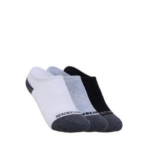 3Pk Boys Full Terry No Show - Black / White