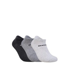 3Pk Boys Non Terry Low Cut Socks - Grey / Grey