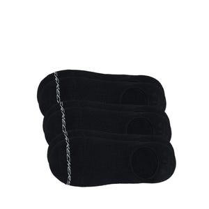3pk Mens Non Terry No Show Men - Black