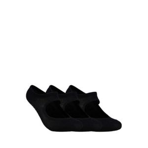 3Pk Womens Non Terry Low Cut - Black