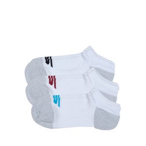 3Pk 1/2 Terry Low Cut Women - White