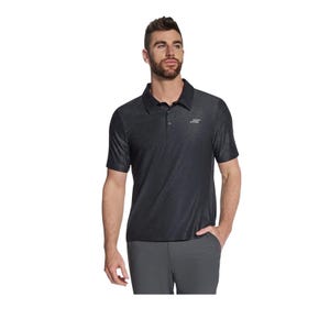 Godri All Day Printed Men's Polo - Black