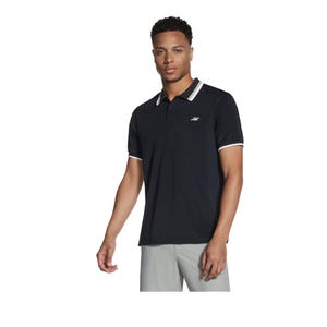 Godri All Day Printed Men's Polo - Black