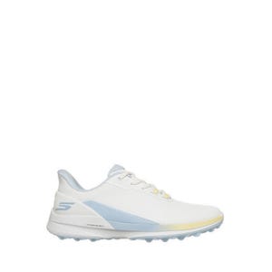 Pure Si Women's Shoes - White Synthetic /Light Blue/Yellow Trim