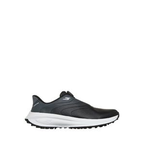 Flow SI Men's Golf Shoes - Black Synthetic/ White Trim