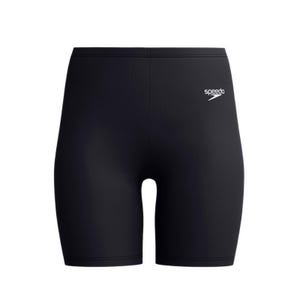 Solid Womens Swim Short - Black White