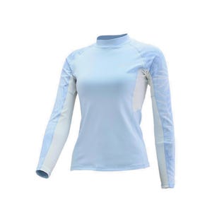 Women Long Sleeve Rashguard 1XT Xthermal Blue White