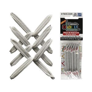 2016 Mix-N-Match Unisex Shoe Lace - Metallic Silver