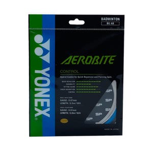 Yonex Aerobite 67 10,5M Badminton Strings - White/Blue