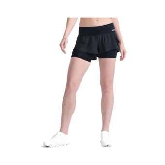 2XU Women's Aero 2in1 4 Shorts - Black