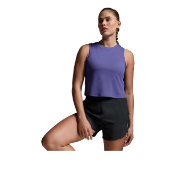 Women's Aero Mesh Crop Tank - Dark Blue