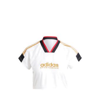 Tiro Cut 3-Stripes Women's Crop Jersey - White