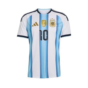 Argentina 26 Men's Home Replica Messi Jersey - White