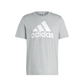 Essentials Single Jersey Men's Big Logo T-Shirt - Grey